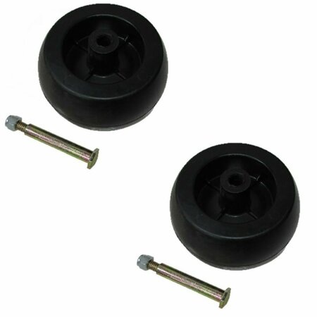 Aftermarket 92265MA Set of 2 New Deck Wheels W/ Bolts + Nuts Fits Murray 50" Decks WHU90-0126